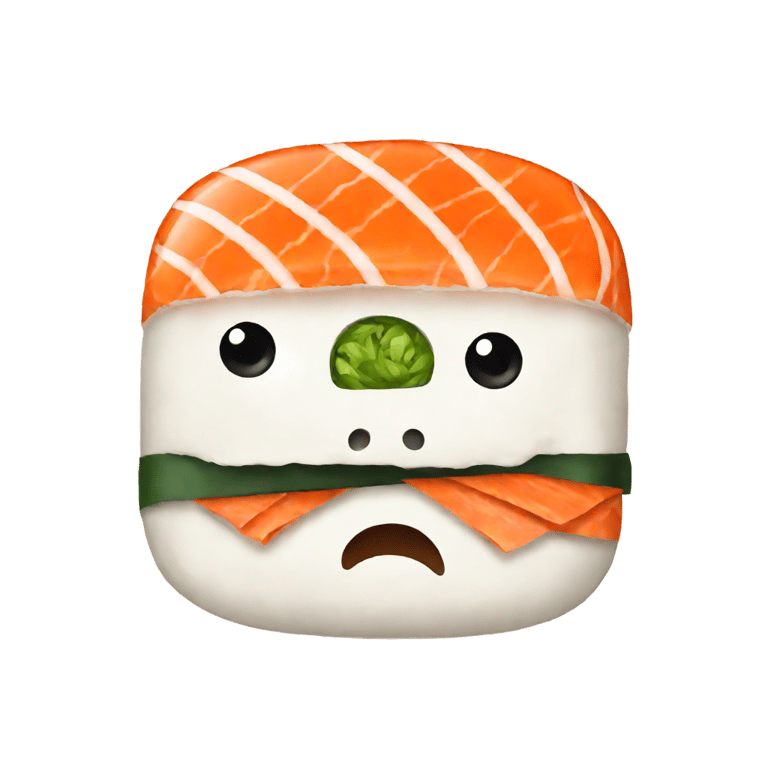 genmoji: sushi with face