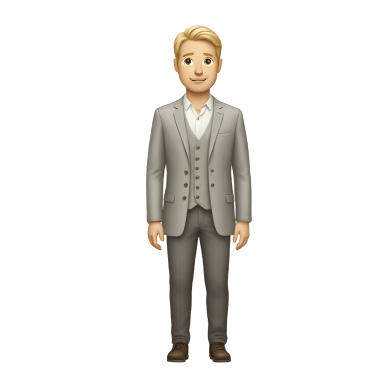 genmoji: white man wearing dress