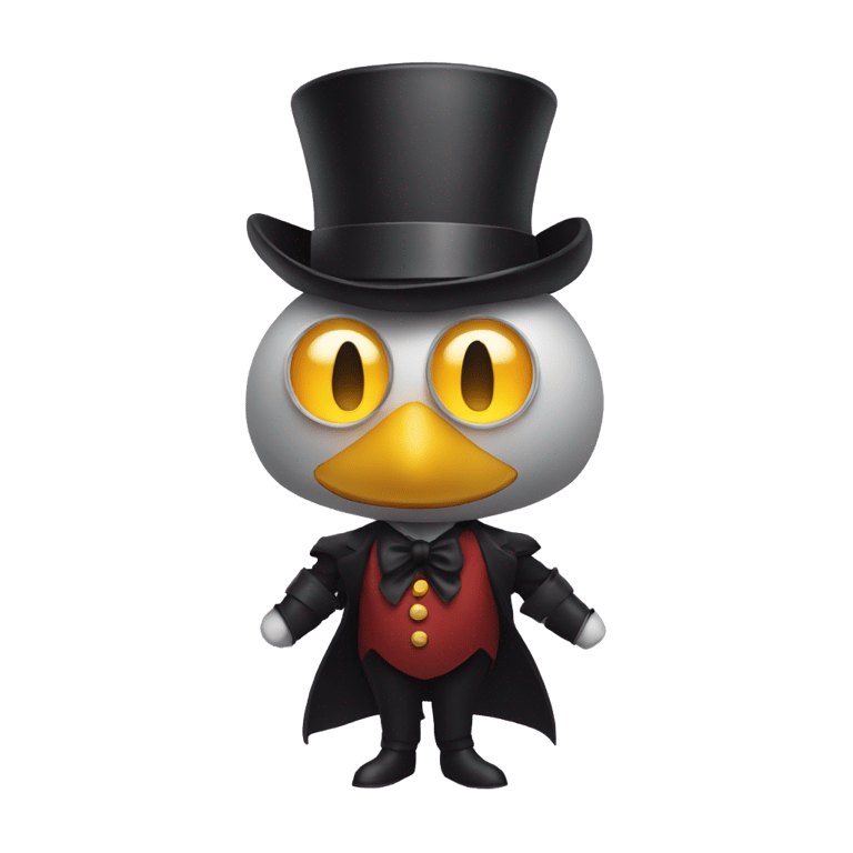 genmoji: Little eggman with a top hat