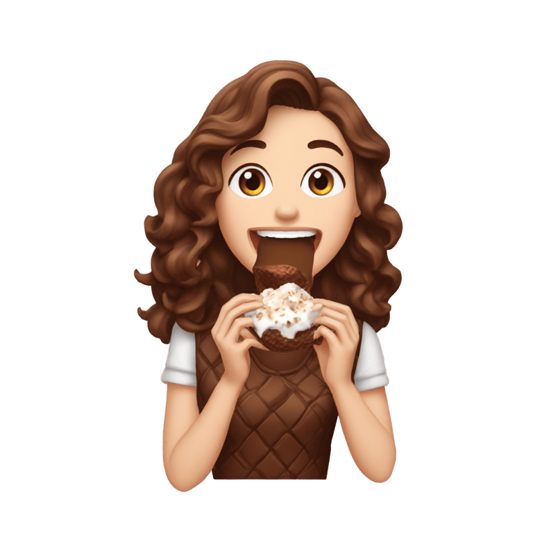 絵文字：anna taylor joy eating almond joy