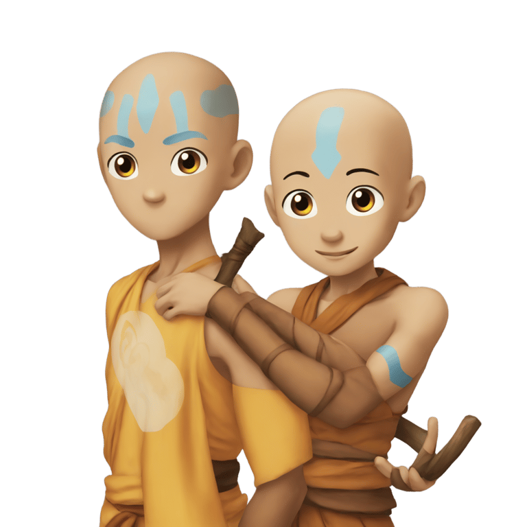 genmoji：aang and navi