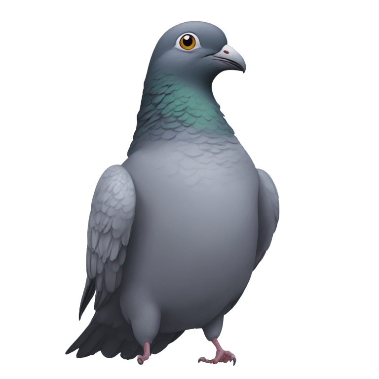 genmoji: pigeon that’s also batman