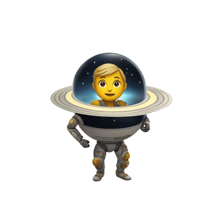 genmoji: Saturn as a Human