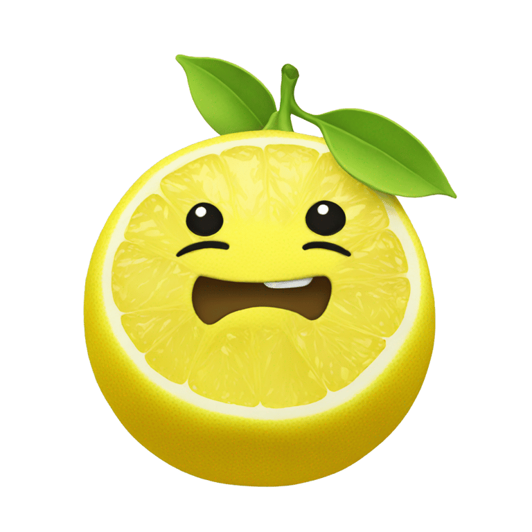 genmoji: Lemon 8 plushie