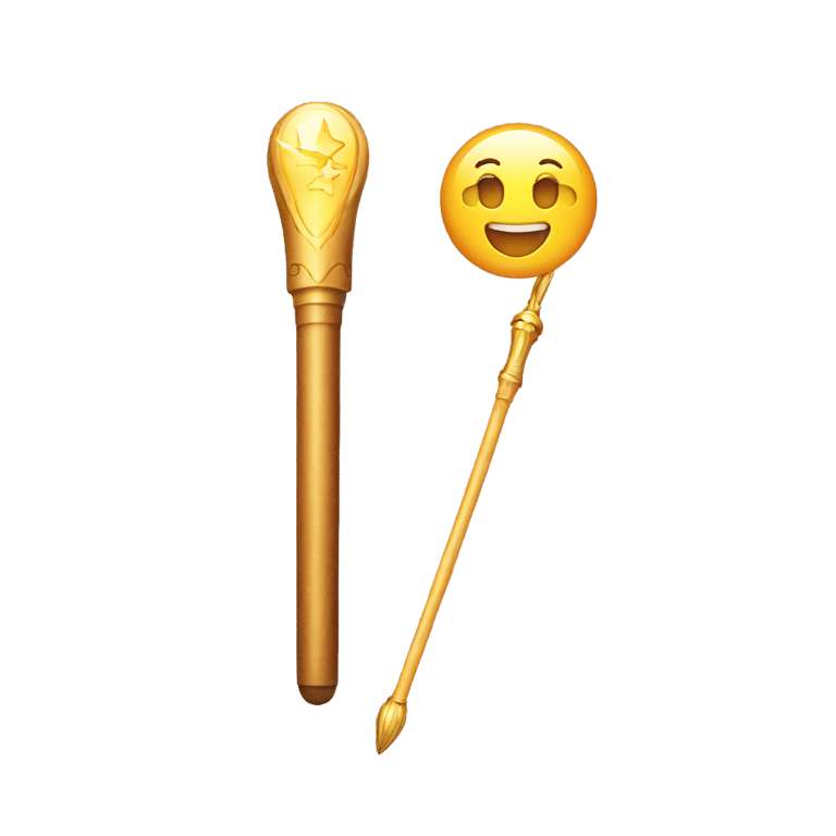 genmoji: The magic wand next to the computer.