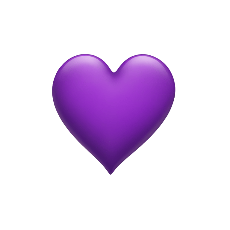 genmoji: Purple heart