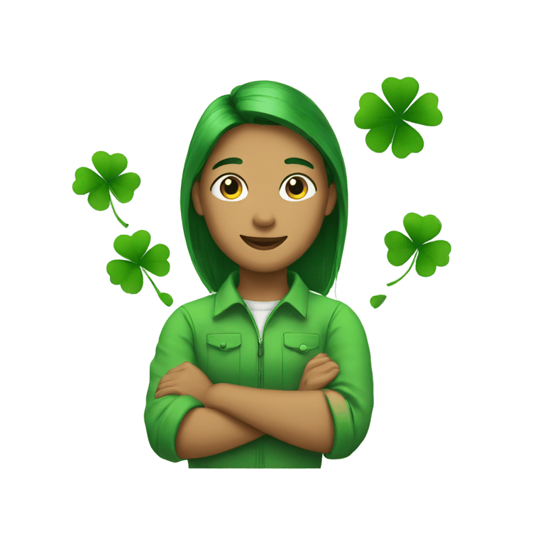 genmoji: BetterDays with 4 leaf clover