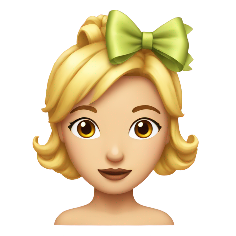 genmoji：头侧带蝴蝶结的风骚表情符号