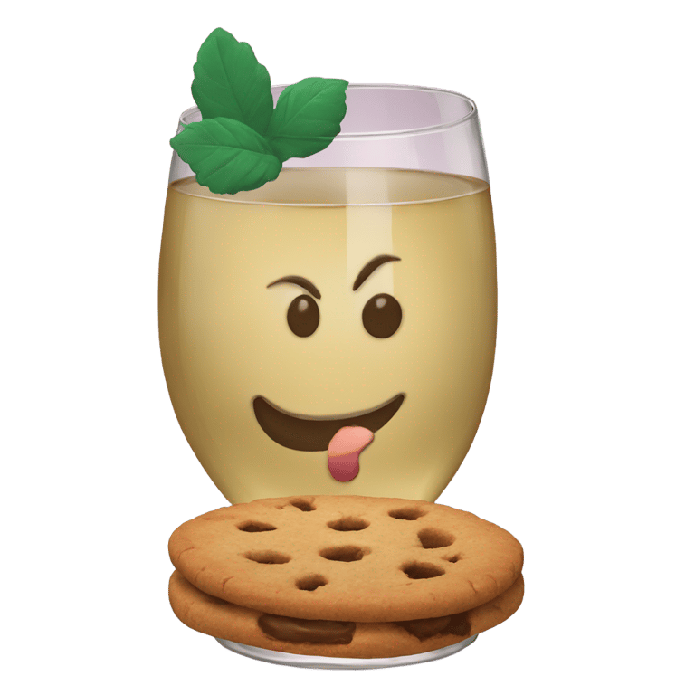 genmoji: "Girl Scout cookie" "wine"