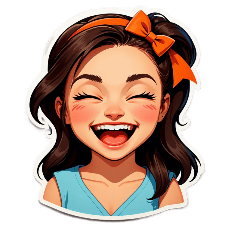 genmoji : Fille faisant un clin d'œil