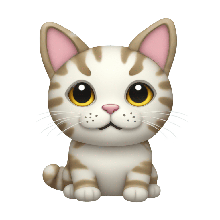 genmoji: stuffed plush cat