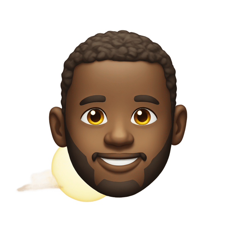 genmoji: LeBron James face with sun behind him