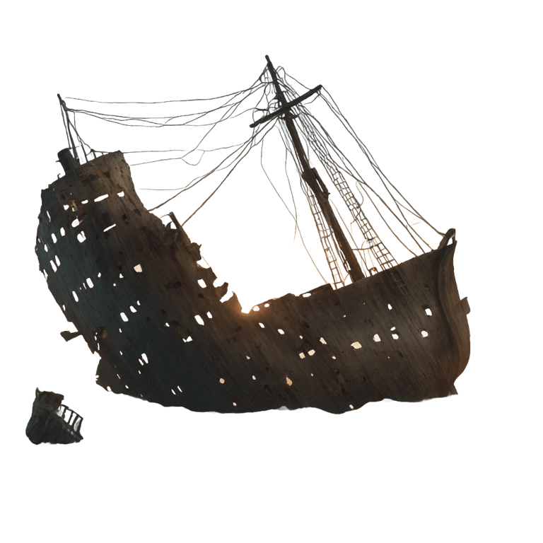 genmoji: ship wreck