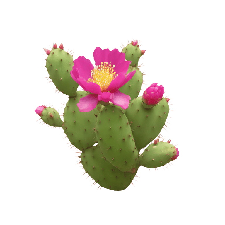 genmoji: Prickly-pear blossom