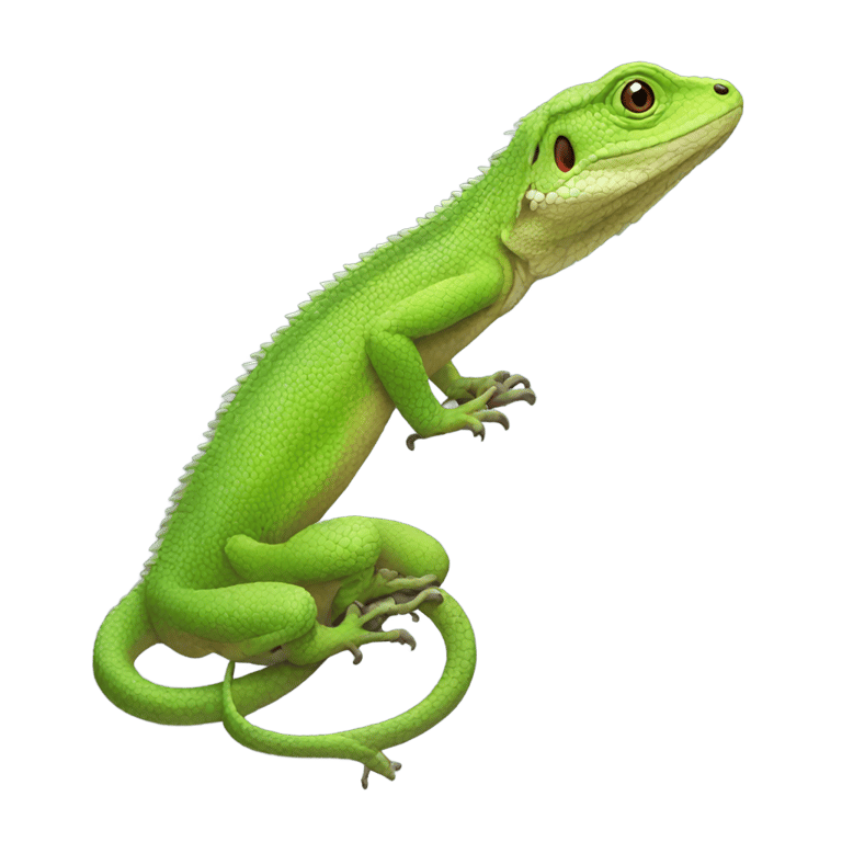 genmoji : asian lizard