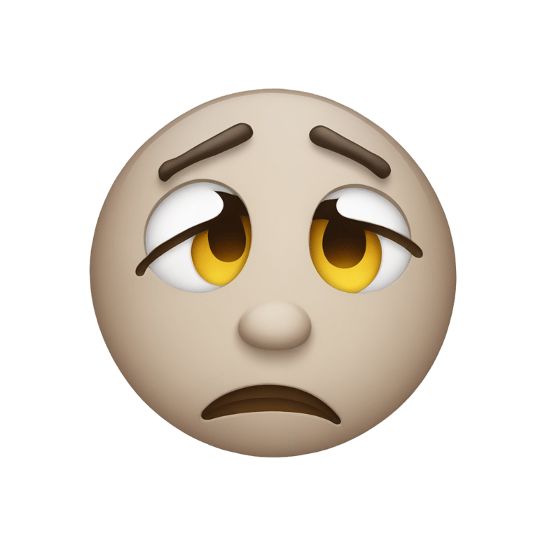 genmoji: make a sad face