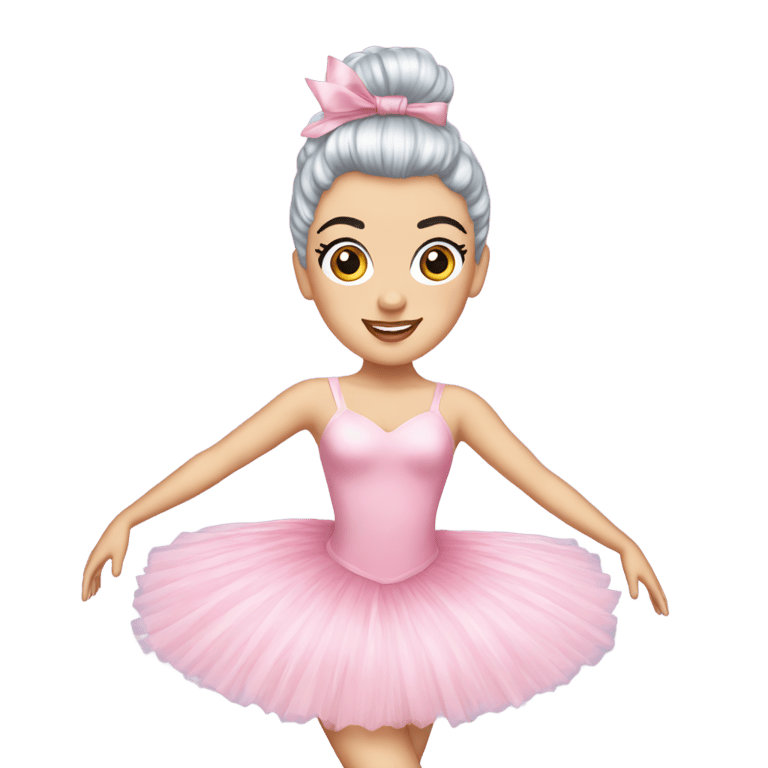 genmoji: katy perry as a ballerina