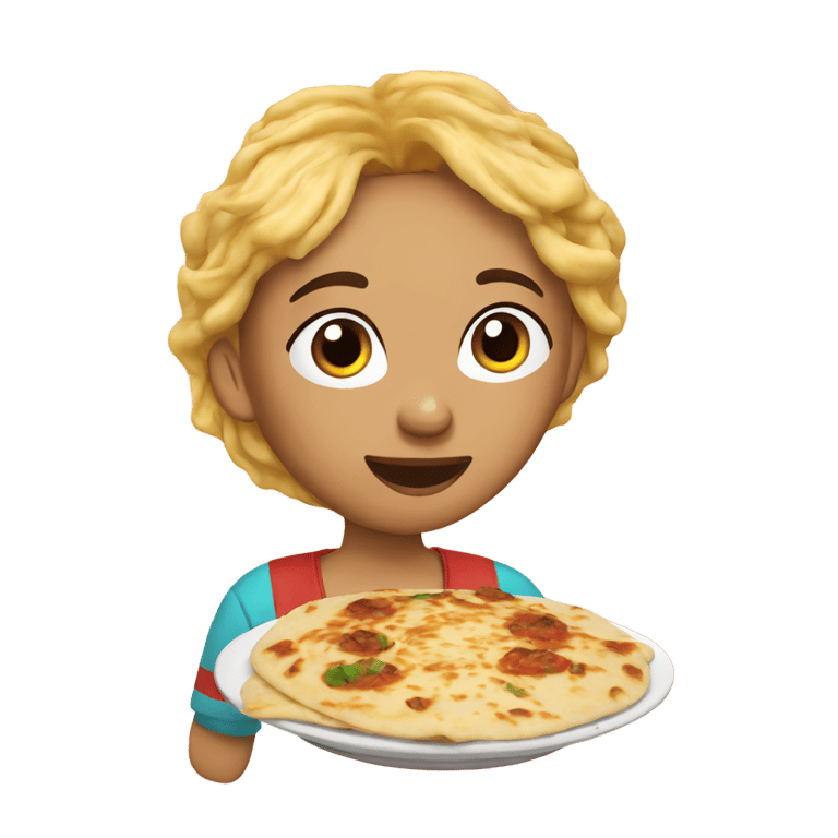 genmoji: Mexican eating pupusa