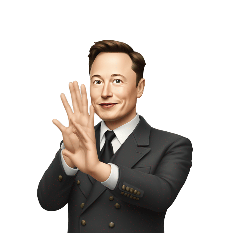 genmoji: Elon musk nazi salute