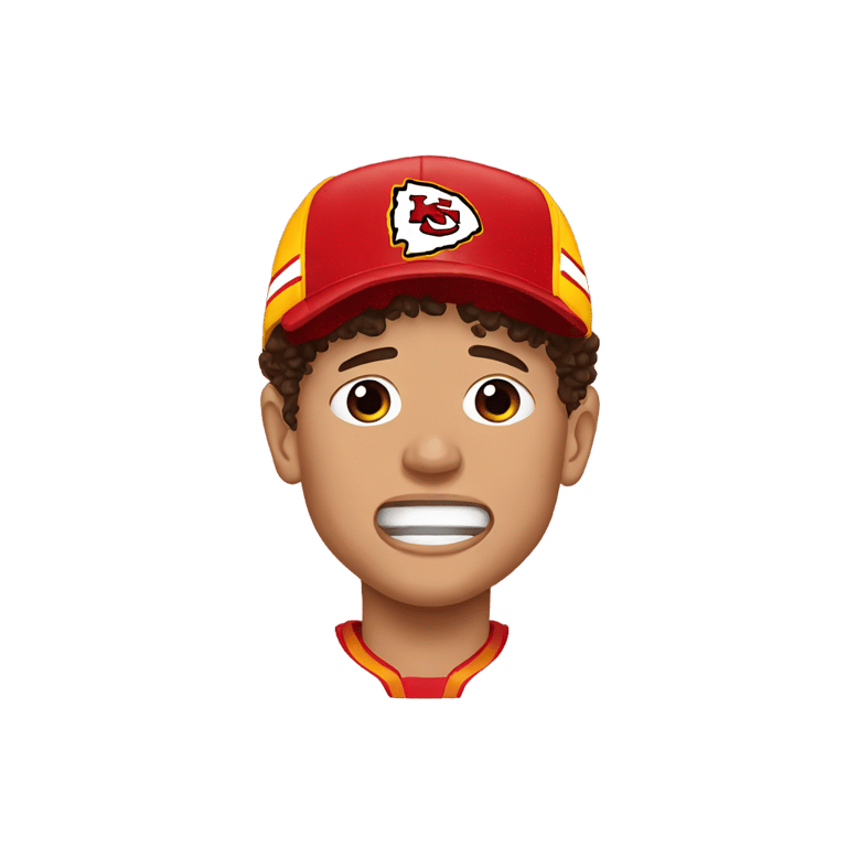 genmoji: Patrick Mahomes crying