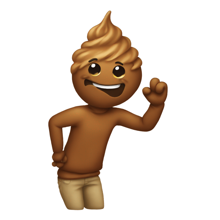 genmoji: poop dabbing