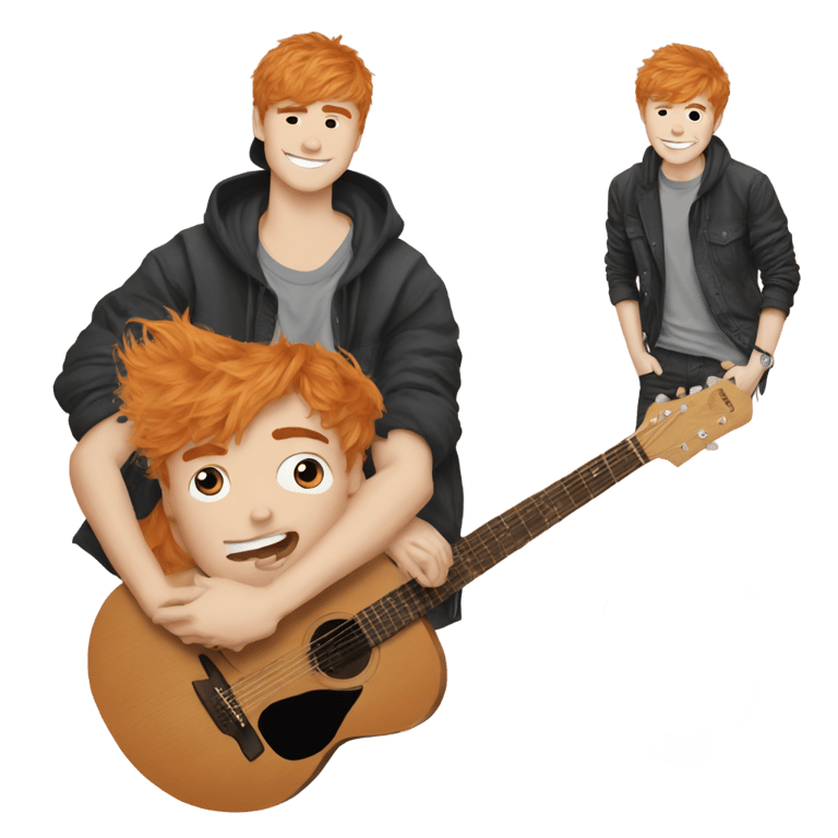 genmoji: Justin Bieber and Ed Sheeran Fusion