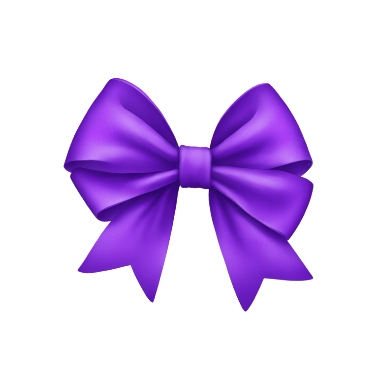 genmoji: Little purple bow