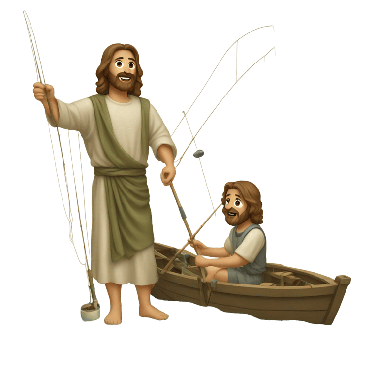 genmoji : Jésus pêche des hommes