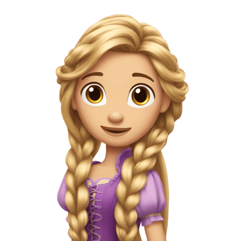 genmoji: Rapunzel long hairs