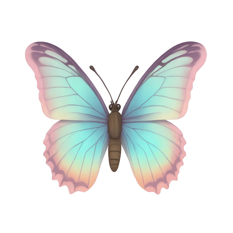 genmoji: A butterfly in pastel colors