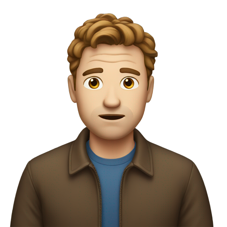 prompt: Very Confused white man with brown hair