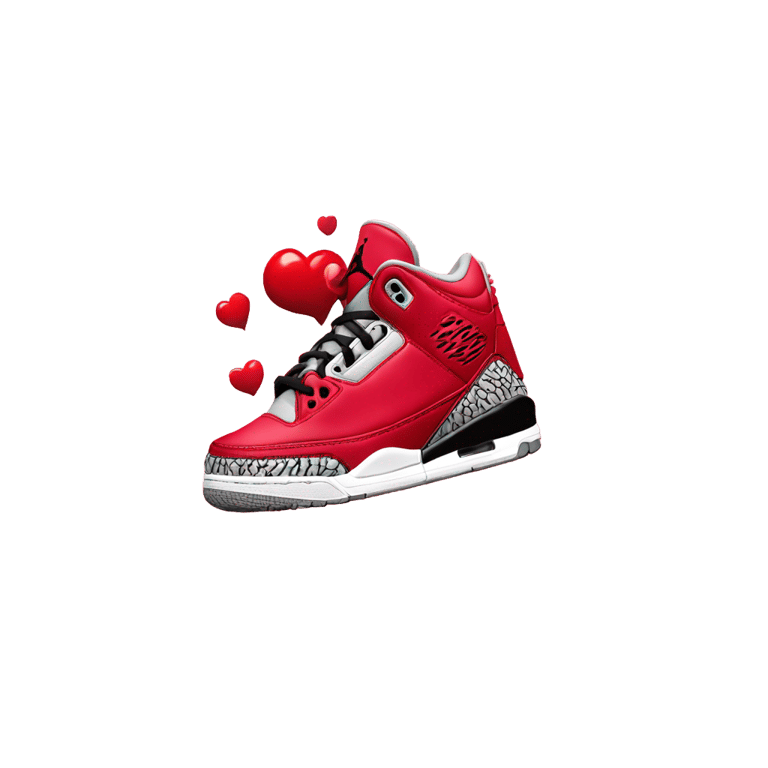 genmoji: Jordan 3 valentines