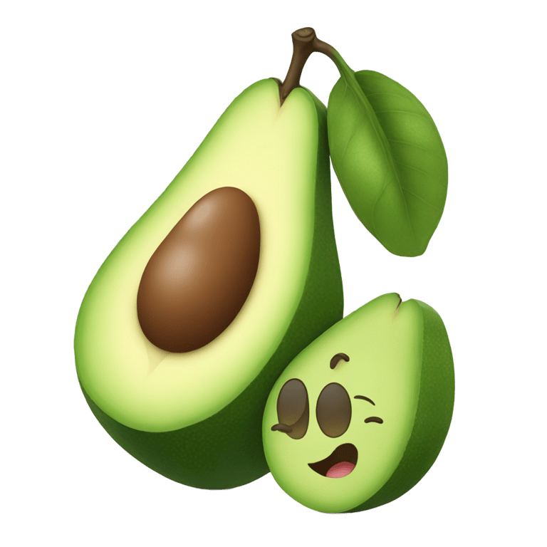 genmoji: smiling advocado