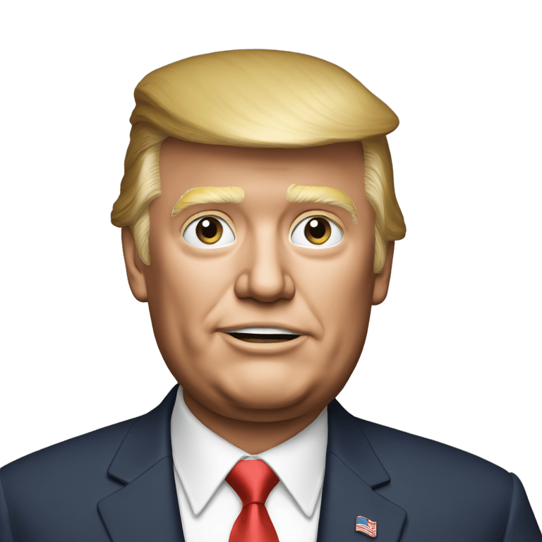 genmoji : realistic donald trump