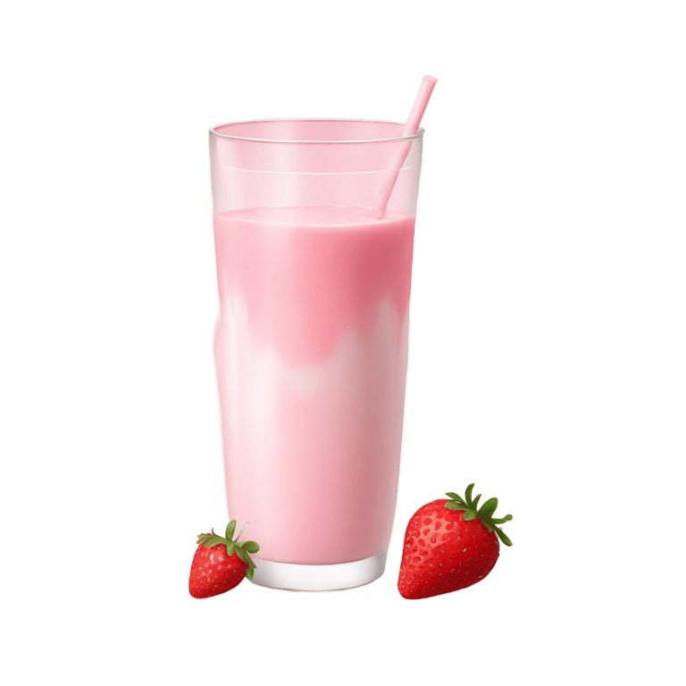 genmoji: strawberry milk