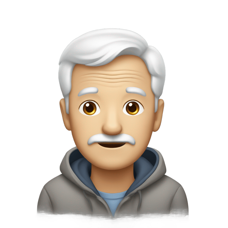 genmoji: a grandpa with dementia