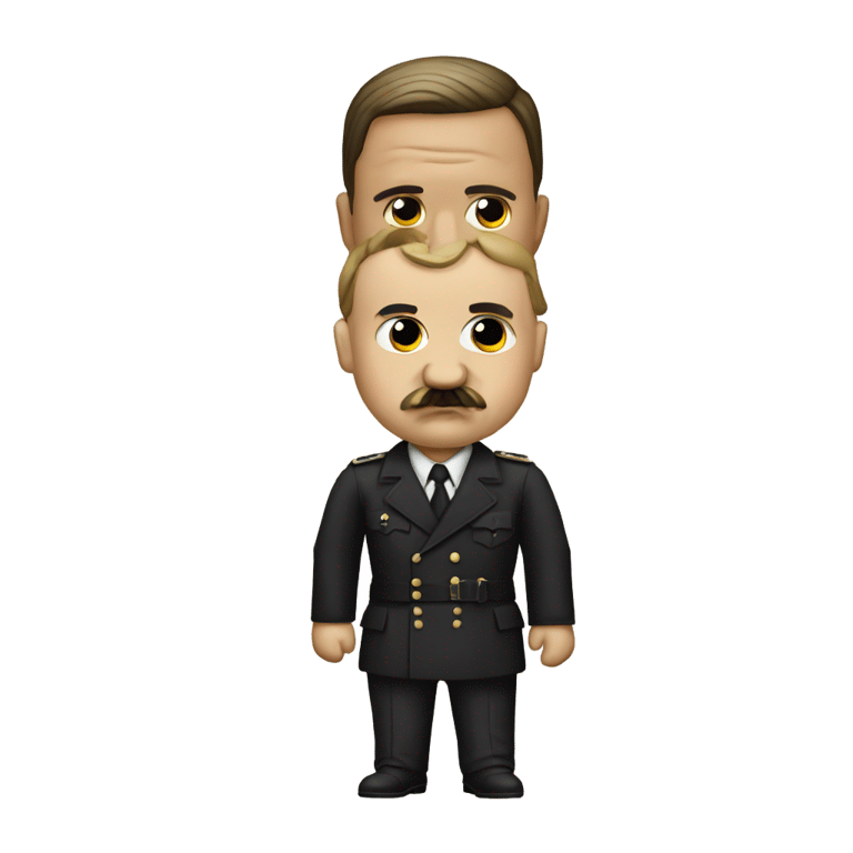 genmoji: adolf hitler with kanye west