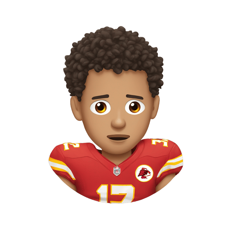 genmoji: Patrick mahomes crying