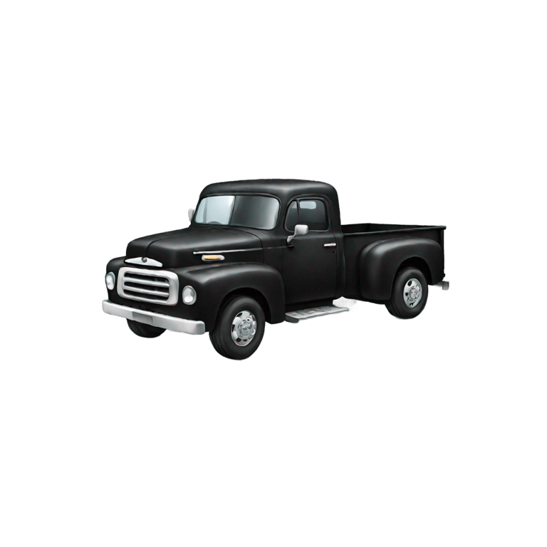 genmoji: black truck