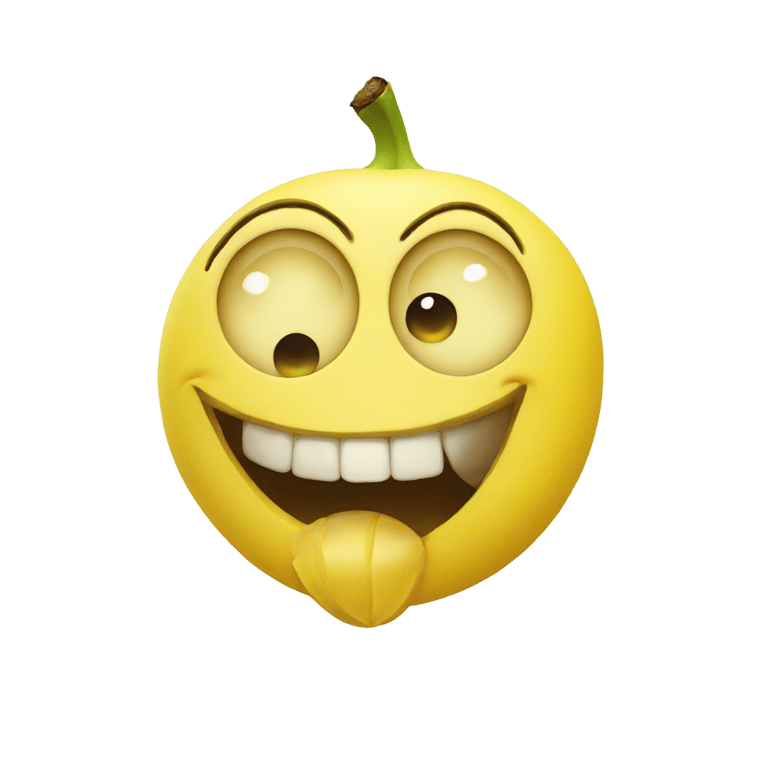 genmoji: Face with banana eyes