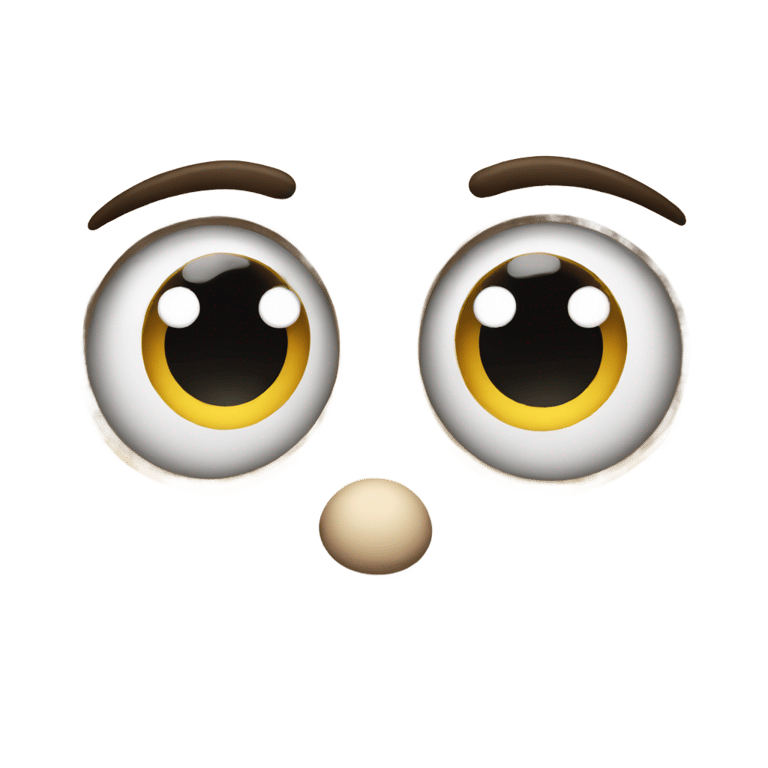 genmoji: Emoji face with big eyes