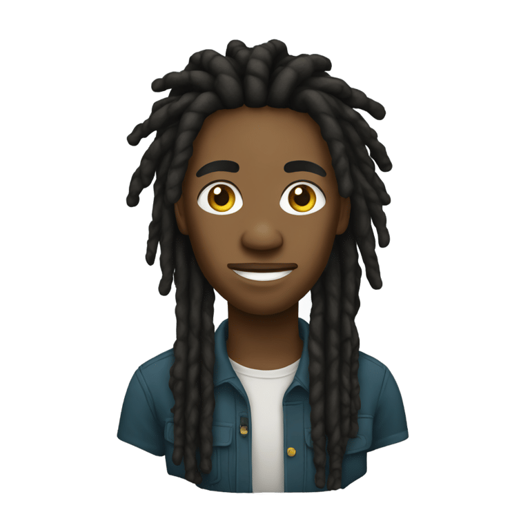 genmoji: Jamaican person with dreadlocks