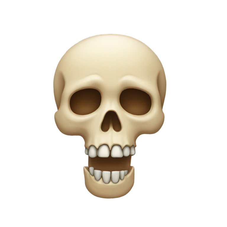 genmoji：毛骨疏离的骨头