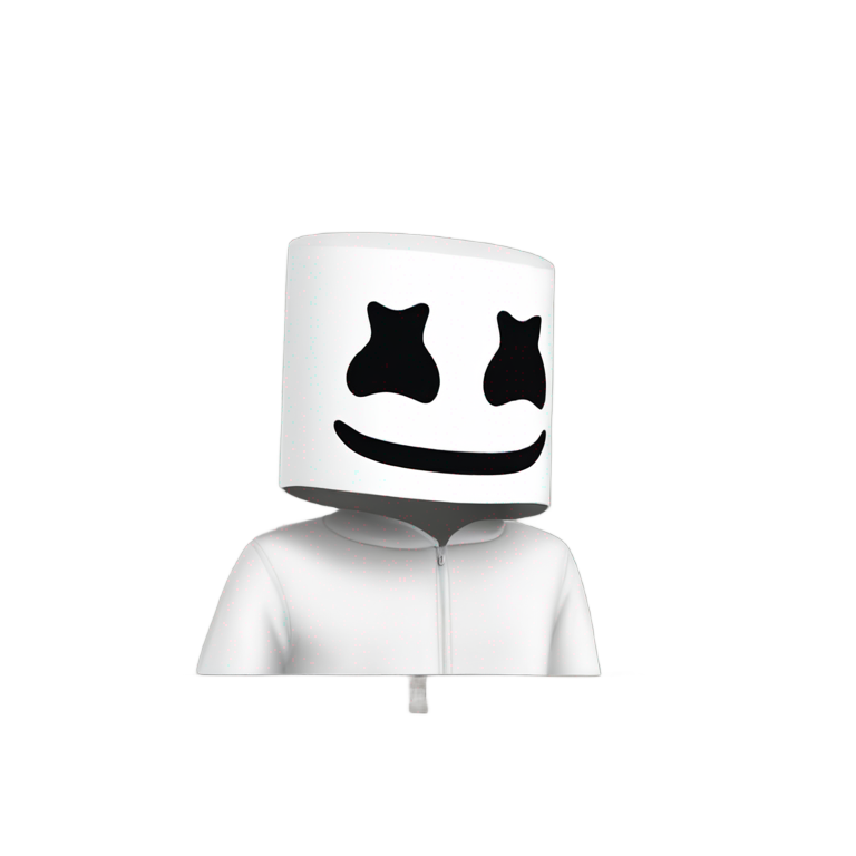 genmoji：Marshmello Music Maker kissing himself in the mirror