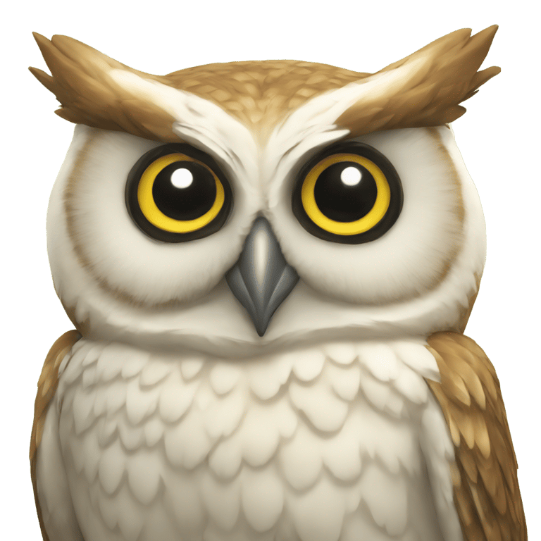 genmoji : Owl at nofrilla