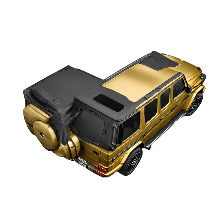 genmoji : Côté arrière, or naturel, Mercedes classe G AMG