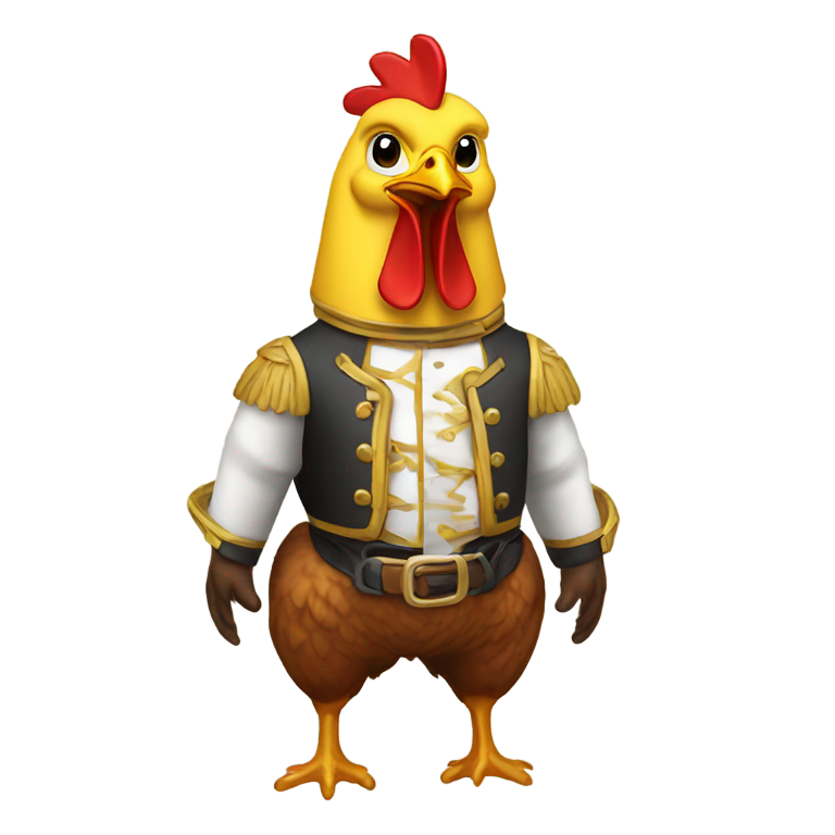 genmoji : un jockey de poulet