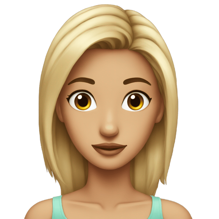 genmoji：性感女孩穿小上衣