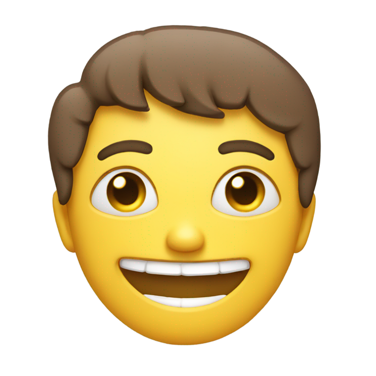 genmoji：咧嘴笑眯眼流泪脸