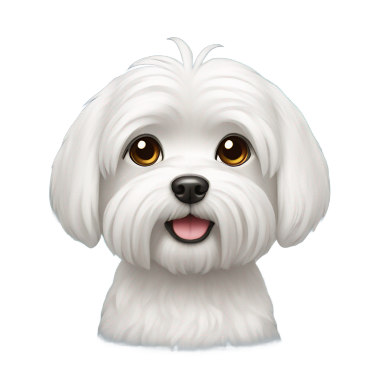 genmoji: white Maltese dog